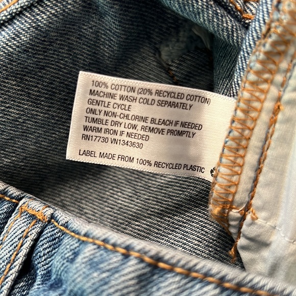 NWT! Future Collective Kahlana Barfield Brown mid rise boyfriend jeans - Picture 4 of 5